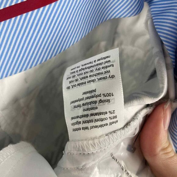 NWT Tommy Hilfiger Navy White Checkered Work Chino Pants Size 12 MSRP 89$ - Picture 4 of 8